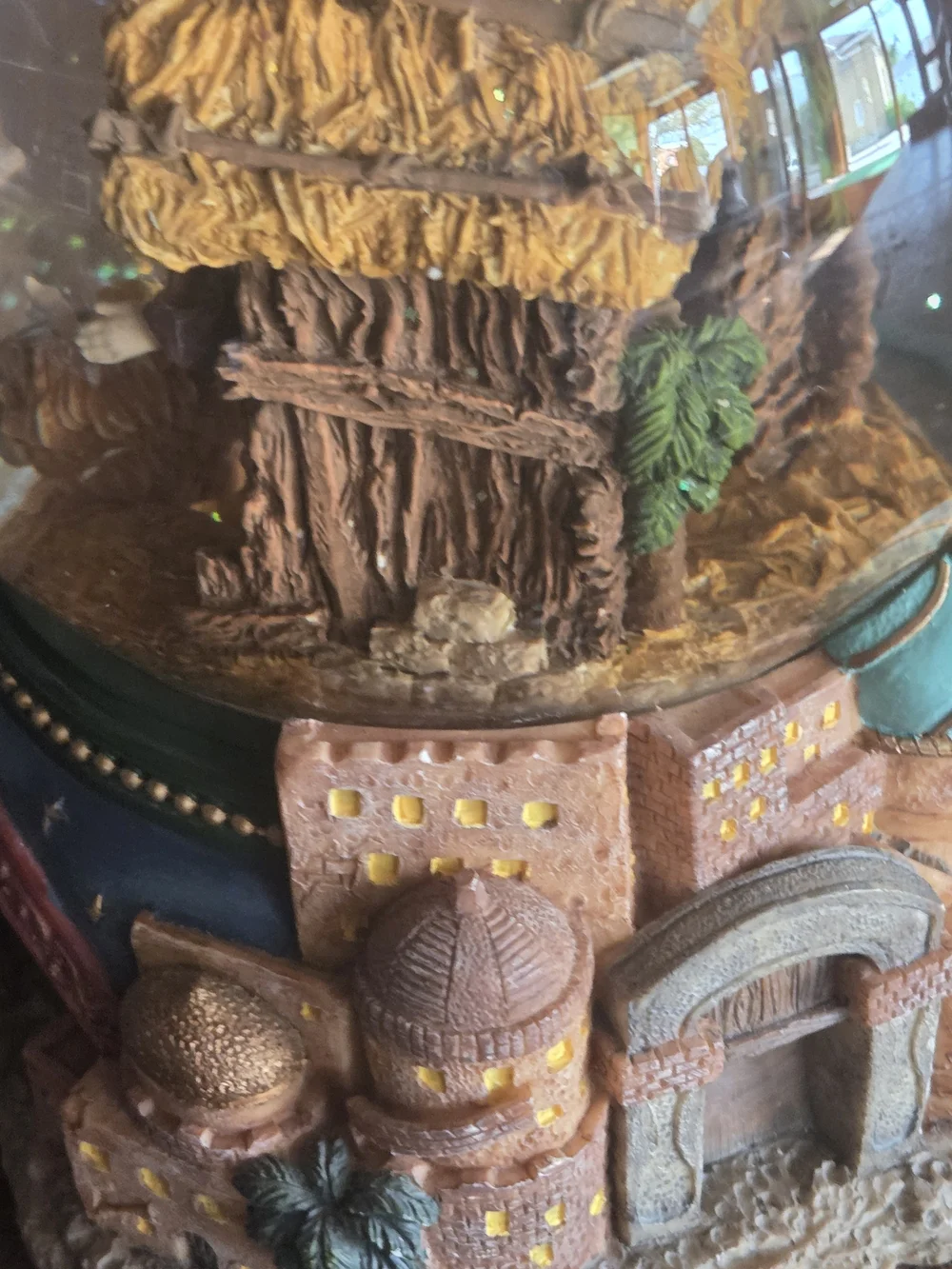 Classic Nativity Scene Snow Globe -  Holiday Decor Music Box Plays